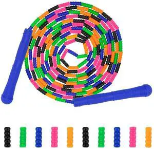 16 FT Long Jump Rope(1 PACK), Double Dutch Jump Ropes, Soft Beaded Skipping for Kids Adults, Plastic Segmented Long Enough for 4-5 Jumpers (Blue) (Blue) 16 FT Long Jump Rope(1 PACK), Double Dutch Jump Ropes, Soft Beaded Skipping for Kids Adults, Plastic Segmented Long Enough for 4-5 Jumpers (Blue) (Blue)