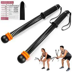 Weighted Ropeless Battle Ropes, Heavy Duty Portable and Adjustable Cordless Ropeless Battle Rope with Storage Bag for Home Gym, Low-Impact Workout, Fitness Equipment for Women & Men (Black and Orange) Weighted Ropeless Battle Ropes, Heavy Duty Portable and Adjustable Cordless Ropeless Battle Rope with Storage Bag for Home Gym, Low-Impact Workout, Fitness Equipment for Women & Men (Black and Orange)
