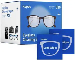 Glasses Wipes Lens Cleaner- 320 Pre-Moistened Individual Wrapped Eye Glasses Cleaning Wipes | Glasses Cleaner Safely Cleans Glasses, Sunglasses, Phone Screen, Electronics & Camera Lens Glasses Wipes Lens Cleaner- 320 Pre-Moistened Individual Wrapped Eye Glasses Cleaning Wipes | Glasses Cleaner Safely Cleans Glasses, Sunglasses, Phone Screen, Electronics & Camera Lens
