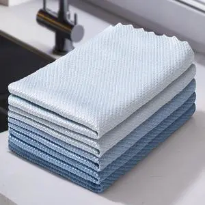 Fish Scale Streak Free Magic Glass Window Cleaning Cloth, Microfiber Cleaning Cloth, Reusable Absorbent Shiny Wipes, Microfiber Towels, Lint Free Dish Drying Polishing Towels, 5 pcs Fish Scale Streak Free Magic Glass Window Cleaning Cloth, Microfiber Cleaning Cloth, Reusable Absorbent Shiny Wipes, Microfiber Towels, Lint Free Dish Drying Polishing Towels, 5 pcs