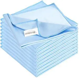 10 Pack XL Streak Free Premium Microfiber Glass Cleaning Cloth, 16 Inch X 16 Inch, Lint Free Quickly Clean TV, Monitor, Window, Glasses, Windshields, Mirrors, Car Windows, Stainless Steel, 10 Pack XL Streak Free Premium Microfiber Glass Cleaning Cloth, 16 Inch X 16 Inch, Lint Free Quickly Clean TV, Monitor, Window, Glasses, Windshields, Mirrors, Car Windows, Stainless Steel,