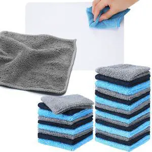 Cleaning Cloth Dry Erase Cloth Cleaning Rags Reasonable Kitchen Towels Microfiber Towels Cars Wash(6 x 6 Inch,Blue/Gray/Black,30 Pcs) Cleaning Cloth Dry Erase Cloth Cleaning Rags Reasonable Kitchen Towels Microfiber Towels Cars Wash(6 x 6 Inch,Blue/Gray/Black,30 Pcs)