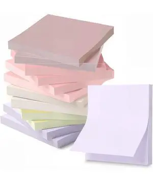 Sticky Notes, 3"x3", 12 Pads, 600 Sheets, Blooming Reverie Sticky Notes, 3"x3", 12 Pads, 600 Sheets, Blooming Reverie