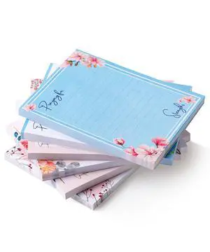 Floral Lined Sticky Notes, 3" x 4", 6 Pads, 60 Sheets/Pad Floral Lined Sticky Notes, 3" x 4", 6 Pads, 60 Sheets/Pad