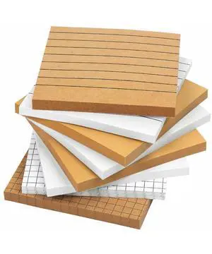 Lined Sticky Notes Set, 3x3, 8 Pads, 60 Sheets/Pad, Kraft Lined Lined Sticky Notes Set, 3x3, 8 Pads, 60 Sheets/Pad, Kraft Lined