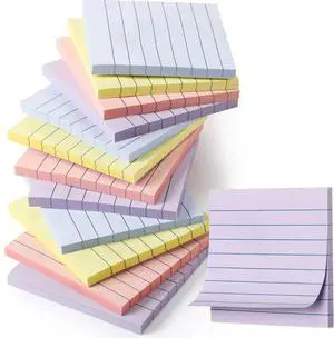 12 Pack Pastel Lined Sticky Notes 3x3 Inch Post Ruled Stickies Super Self Stick Power Memo Pads Multi Colors Notes Pads Vintage Aesthetic School Office Supplies Accessories 12 Pack Pastel Lined Sticky Notes 3x3 Inch Post Ruled Stickies Super Self Stick Power Memo Pads Multi Colors Notes Pads Vintage Aesthetic School Office Supplies Accessories