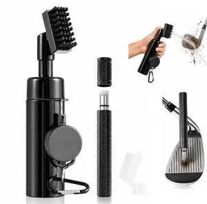 Pro Golf Club Cleaner Brush with Golf Groove Sharpener Tool Suitable for U & V-Grooves 8 Inches Golf Water Brush with Retractable Clip Hold 5oz of Water Perfect Golf Accessories for Men/Women Pro Golf Club Cleaner Brush with Golf Groove Sharpener Tool Suitable for U & V-Grooves 8 Inches Golf Water Brush with Retractable Clip Hold 5oz of Water Perfect Golf Accessories for Men/Women