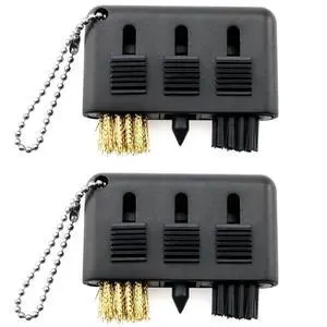 3-in-1 Golf Cleaning Brush 2PCS 3 in 1 Black Pocket Portable Retractable Multiple Use Golf Club Groove Cleaner Tool 3-in-1 Golf Cleaning Brush 2PCS 3 in 1 Black Pocket Portable Retractable Multiple Use Golf Club Groove Cleaner Tool