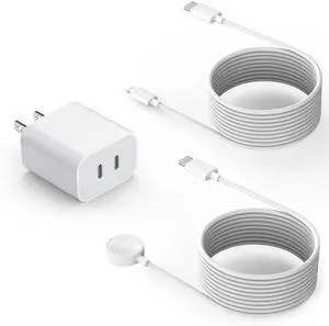 Fast Charger for Apple Watch Charger,iPhone Dual Port Wall Charging Block with 6.6FT Magnetic Wireless Cable for iWatch Charger,USB C to Lightning Cable for iWatch Series 11/10/9/8/7/6/SE2/5/iPhone 14 Fast Charger for Apple Watch Charger,iPhone Dual Port Wall Charging Block with 6.6FT Magnetic Wireless Cable for iWatch Charger,USB C to Lightning Cable for iWatch Series 11/10/9/8/7/6/SE2/5/iPhone 14