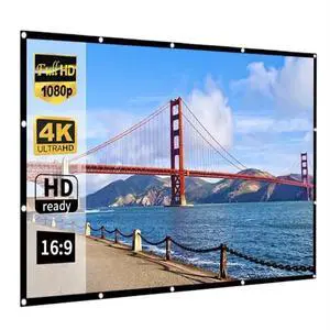 120-inch Projector Screen, Washable, Easy-to-Install Projector Screen Outdoor, Suitable for Office, Home Theater, Outdoor and Indoor Use 120-inch Projector Screen, Washable, Easy-to-Install Projector Screen Outdoor, Suitable for Office, Home Theater, Outdoor and Indoor Use