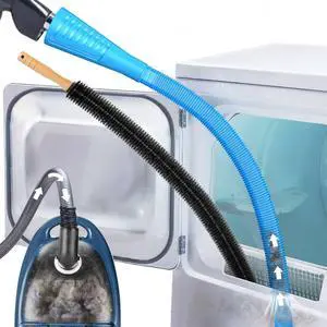 2 Pieces Dryer Vent Cleaner Kit, Dryer Lint Vacuum Attachment with Dryer Lint Remover Brush for Power Washer and Dryer Vent Vacuum Hose Cleaner Replacement Parts, Blue 2 Pieces Dryer Vent Cleaner Kit, Dryer Lint Vacuum Attachment with Dryer Lint Remover Brush for Power Washer and Dryer Vent Vacuum Hose Cleaner Replacement Parts, Blue