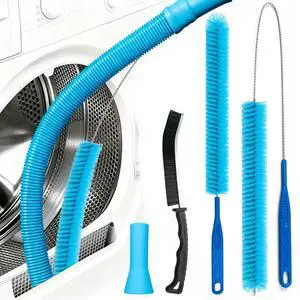 Dryer Vent Cleaner Kit with Flexible Vacuum Hose Attachment - Universal Dryer Lint Remover Vacuum Tool for Clothes Dryer Cleaning, Shop Vac Attachments, Lint Trap Cleaner & Home Cleaning Tools Dryer Vent Cleaner Kit with Flexible Vacuum Hose Attachment - Universal Dryer Lint Remover Vacuum Tool for Clothes Dryer Cleaning, Shop Vac Attachments, Lint Trap Cleaner & Home Cleaning Tools