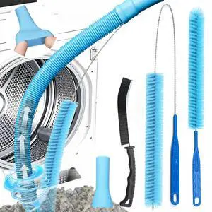 Dryer Vacuum Hose Attachment, Vent Cleaner Kit Lint Brush Shop Vac LintTrap Dryer Vacuum Hose Attachment, Vent Cleaner Kit Lint Brush Shop Vac LintTrap