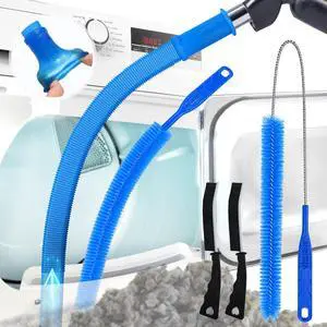 5Pack Dryer Vent Cleaner Kit Vacuum Hose Attachment & Brush Blue 5Pack Dryer Vent Cleaner Kit Vacuum Hose Attachment & Brush Blue