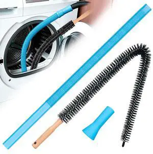 Dryer Vent Cleaner Kit - Dryer Lint Brush and Flexible Vacuum Hose Dryer Lint Vac Attachment with Universal Connector, Dryer Cleaning Tools, Suitable for Most Vacuum Cleaners Dryer Vent Cleaner Kit - Dryer Lint Brush and Flexible Vacuum Hose Dryer Lint Vac Attachment with Universal Connector, Dryer Cleaning Tools, Suitable for Most Vacuum Cleaners