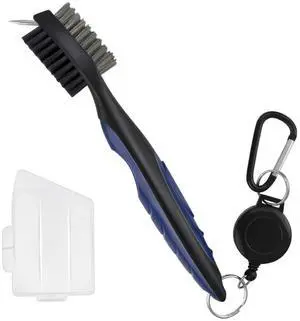 Golf Club Brush and Groove Cleaner Retractable Zip-Line Golf Cleaning Tool Golf Club Brushes with Aluminum Carabiner Oversized Head Spike Non-Slip Handle Grip Golf Club Cleaner Golf Bag Brush Tools Golf Club Brush and Groove Cleaner Retractable Zip-Line Golf Cleaning Tool Golf Club Brushes with Aluminum Carabiner Oversized Head Spike Non-Slip Handle Grip Golf Club Cleaner Golf Bag Brush Tools