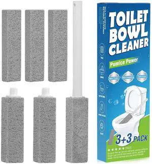 6 Packs Pumice Stone Toilet Bowl Cleaner, Pumice Stone for Cleaning, Powerfully Cleans Hard Water Rings, for Cleaning Toilets, Bathtubs, Grills, Swimming Pools, Sinks 6 Packs Pumice Stone Toilet Bowl Cleaner, Pumice Stone for Cleaning, Powerfully Cleans Hard Water Rings, for Cleaning Toilets, Bathtubs, Grills, Swimming Pools, Sinks