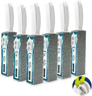 Pumice Stone for Toilet Bowl Cleaning with Handle Household Cleaning 6 Pack Pumice Stone for Toilet Bowl Cleaning with Handle Household Cleaning 6 Pack