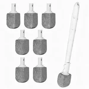 Upgrade Pumice Stone Toilet Bowl Cleaner for Toilet Bath Kitchen Household Cleaning,11.8Inch Bathroom Cleaner Brush Toilet Wand+ Pumice Stones (7 Pack) Upgrade Pumice Stone Toilet Bowl Cleaner for Toilet Bath Kitchen Household Cleaning,11.8Inch Bathroom Cleaner Brush Toilet Wand+ Pumice Stones (7 Pack)