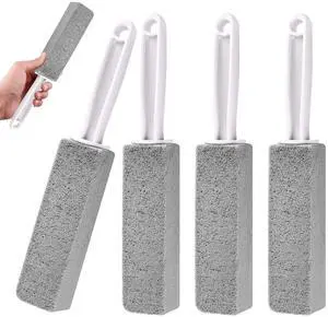 4 Pack Toilet Pumice Stone with Handle,Pumice Stone Toilet Bowl Cleaner 4 Pack Toilet Pumice Stone with Handle,Pumice Stone Toilet Bowl Cleaner