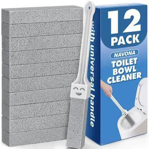 12 Pack Toilet Cleaning Pumice Stones with Extra Long Handle 12 Pack Toilet Cleaning Pumice Stones with Extra Long Handle