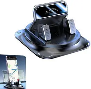 Car Dashboard Phone Holder, 360 Degree Rotation Cell Phone Mount, Anti Slip One-Hand Smartphone Holder, Universal Navigation Bracket for Most Cars Trucks SUVs (Black) Car Dashboard Phone Holder, 360 Degree Rotation Cell Phone Mount, Anti Slip One-Hand Smartphone Holder, Universal Navigation Bracket for Most Cars Trucks SUVs (Black)