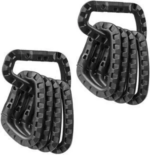Tactical Gear Clips Plastic Carabiner Keychain Clip D-Rings Spring Snap Hook for Backpack, Molle System, Bag, Key Chain 12 Pack Tactical Gear Clips Plastic Carabiner Keychain Clip D-Rings Spring Snap Hook for Backpack, Molle System, Bag, Key Chain 12 Pack