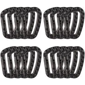 16 Pack Tactical Carabiners Keychain D Rings Spring Snap Gear Clip Utility Hooks Backpack Hanging Buckle Travelling for Camping 16 Pack Tactical Carabiners Keychain D Rings Spring Snap Gear Clip Utility Hooks Backpack Hanging Buckle Travelling for Camping