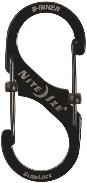 LSB3-01-R6 S-Biner SlideLock Dual Locking Carabiner, Size #3, Stainless LSB3-01-R6 S-Biner SlideLock Dual Locking Carabiner, Size #3, Stainless