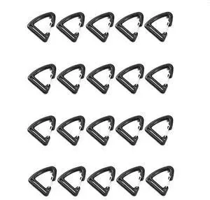 20 Pcs Black Plastic Triangle Carabiners 1 Inch Backpack Clasp Snap Hook for Lanyards, Handbags, Backpacks, Luggage, Buckles, Fasteners 20 Pcs Black Plastic Triangle Carabiners 1 Inch Backpack Clasp Snap Hook for Lanyards, Handbags, Backpacks, Luggage, Buckles, Fasteners