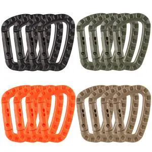 16 Pack Tactical Carabiners Keychain D Rings Spring Snap Gear Clip Utility Hooks Backpack Hanging Buckle Travelling for Camping 16 Pack Tactical Carabiners Keychain D Rings Spring Snap Gear Clip Utility Hooks Backpack Hanging Buckle Travelling for Camping