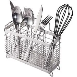 Stainless Steel Utensil Holder, Utensil Drying Rack with 3 Divided Compartments, Rust-Resistant Utensil Drying Basket, Silverware Drying Basket, Utensil Drainer for Dish Rack Stainless Steel Utensil Holder, Utensil Drying Rack with 3 Divided Compartments, Rust-Resistant Utensil Drying Basket, Silverware Drying Basket, Utensil Drainer for Dish Rack