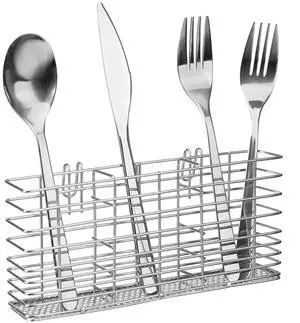 Silverware Organizer - Cutlery Utensil Holder Stainless Steel Drying Rack Drainer for Kitchen Silverware Silverware Organizer - Cutlery Utensil Holder Stainless Steel Drying Rack Drainer for Kitchen Silverware