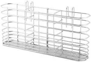 304 Stainless Steel Utensil Holder with Hooks - 3 Divided Compartments Silverware Drying Rack, Kitchen Tableware Organizer Drainage Basket for Flatware Knives Forks Spoons 304 Stainless Steel Utensil Holder with Hooks - 3 Divided Compartments Silverware Drying Rack, Kitchen Tableware Organizer Drainage Basket for Flatware Knives Forks Spoons