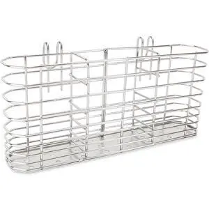 Stainless Steel Utensil Drying Basket Rack Hanging Holder for Knife and Fork Dish Sink Dishwasher with Drain, Cutlery Flatware Organizer with Hook, RustProof Drainage Solution in Kitchen Bathroom Stainless Steel Utensil Drying Basket Rack Hanging Holder for Knife and Fork Dish Sink Dishwasher with Drain, Cutlery Flatware Organizer with Hook, RustProof Drainage Solution in Kitchen Bathroom