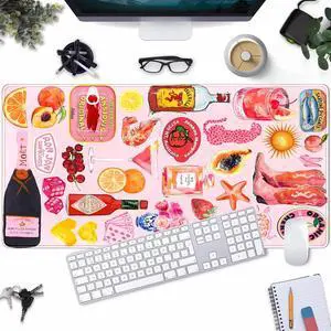 Pink Cute Desk Mat Kawaii Aesthetic Keyboard Pad, Holiday Style Deskpad Mat Gaming Large Mouse Pads for Desk, Large Mouse Pad Strawberry Desk Mat Accessories for Women Desk Decor 31.5" X 15.7" Pink Cute Desk Mat Kawaii Aesthetic Keyboard Pad, Holiday Style Deskpad Mat Gaming Large Mouse Pads for Desk, Large Mouse Pad Strawberry Desk Mat Accessories for Women Desk Decor 31.5" X 15.7"