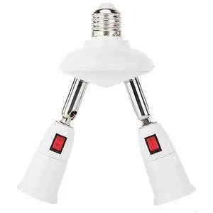 2-in-1 Light Socket Extender, E26/E27, Adjustable,with Switch 2-in-1 Light Socket Extender, E26/E27, Adjustable,with Switch