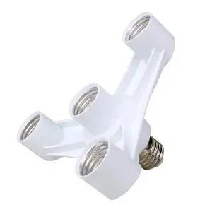 4 in 1 Light Bulb Socket Splitter, E26/E27 Light Socket Adapter Conventer, Standard Base LED Bulb Converter, Fixed&Heat-Resistant 4 in 1 Light Bulb Socket Splitter, E26/E27 Light Socket Adapter Conventer, Standard Base LED Bulb Converter, Fixed&Heat-Resistant