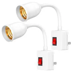 E26/E27 Plug in Light Bulb Socket Adapter 2 Pack E26/E27 Plug in Light Bulb Socket Adapter 2 Pack