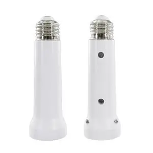 Light Socket Extender, 5.31 inches Light Bulb Extension Socket, E26 to E27 Standard Medium Base Lamp Socket Screw in Ceiling Fan in Light Socket Adapter Light Bulb Extender White2 Pack Light Socket Extender, 5.31 inches Light Bulb Extension Socket, E26 to E27 Standard Medium Base Lamp Socket Screw in Ceiling Fan in Light Socket Adapter Light Bulb Extender White2 Pack