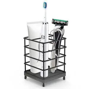 Toothbrush Holders with Quick Drying MatBlack DiatomiteToothbrush and Toothpaste Holder for Bathroom3 Slots Openwork Design Bathroom Counter Organizer for Electric Toothbrush,Razor, Toothpaste Toothbrush Holders with Quick Drying MatBlack DiatomiteToothbrush and Toothpaste Holder for Bathroom3 Slots Openwork Design Bathroom Counter Organizer for Electric Toothbrush,Razor, Toothpaste