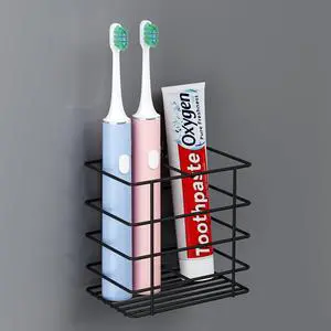Adhesive Shower Toothbrush Holder Wall Mounted with Drainage Adhesive Shower Toothbrush Holder Wall Mounted with Drainage