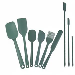 9Pcs Silicone Spatula Set,Flexible Small Spatula spoon, Kitchen Utensils for Baking, Mixing, Cooking, Frying, Jar Spatulas for Scraping,BPA-Free Heat Resistant cookware safe (Green) 9Pcs Silicone Spatula Set,Flexible Small Spatula spoon, Kitchen Utensils for Baking, Mixing, Cooking, Frying, Jar Spatulas for Scraping,BPA-Free Heat Resistant cookware safe (Green)