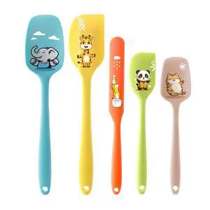 5PCS Silicone Rubber Spatula Set, DQELFA Heat Resistant Food Grade Spatulas for kitchen Use, Cooking and Baking, Dishwasher Safe 5PCS Silicone Rubber Spatula Set, DQELFA Heat Resistant Food Grade Spatulas for kitchen Use, Cooking and Baking, Dishwasher Safe