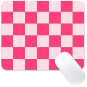 Cute Mousepad Computer Hot Pink Kawaii Cool Mousepad Aesthetic Checkered Girly Women Design Kids Girls Teen Pretty Modern Decorative Art Small Office MouseMat for Laptop Cute Mousepad Computer Hot Pink Kawaii Cool Mousepad Aesthetic Checkered Girly Women Design Kids Girls Teen Pretty Modern Decorative Art Small Office MouseMat for Laptop