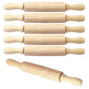6 Pack 8 Inch Mini Wood Rolling Pin,Great for Children Kids Girls and Boys,Small Wooden Rollers for Art and Crafting,Baking,Cookie Dough,Cooking,Clay,Play Doh 6 Pack 8 Inch Mini Wood Rolling Pin,Great for Children Kids Girls and Boys,Small Wooden Rollers for Art and Crafting,Baking,Cookie Dough,Cooking,Clay,Play Doh