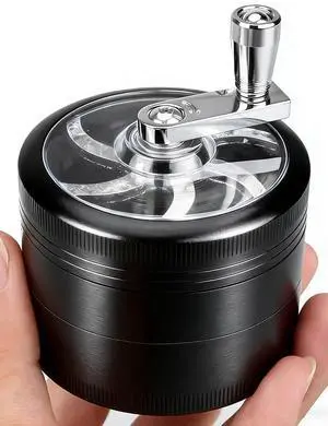 2.5 inch Spice Grinder for Kitchen Seasoning 2.5 inch Aluminum with Handle(Black) 2.5 inch Spice Grinder for Kitchen Seasoning 2.5 inch Aluminum with Handle(Black)
