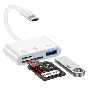USB C SD Card Reader for iPhone 17e/17 Pro/17Pro Max/17/16/15 USB C SD Card Reader for iPhone 17e/17 Pro/17Pro Max/17/16/15