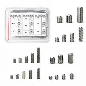 Set Screws Assortment Kit, 24 Sizes Metric Hex Socket Grub Screw, 68 Pcs Set Screws Assortment Kit, 24 Sizes Metric Hex Socket Grub Screw, 68 Pcs