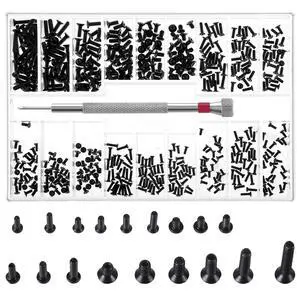 500 Pcs Tiny Screws Tiny Micro Repair Screw Kit M1.2/M1.4/M2.0 Small Replacement Screws Black Laptop Computer Electronic Screw Assortment Kit with Screwdriver for Glasses Watches 500 Pcs Tiny Screws Tiny Micro Repair Screw Kit M1.2/M1.4/M2.0 Small Replacement Screws Black Laptop Computer Electronic Screw Assortment Kit with Screwdriver for Glasses Watches